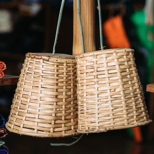 Handwoven Okiki Lampholders